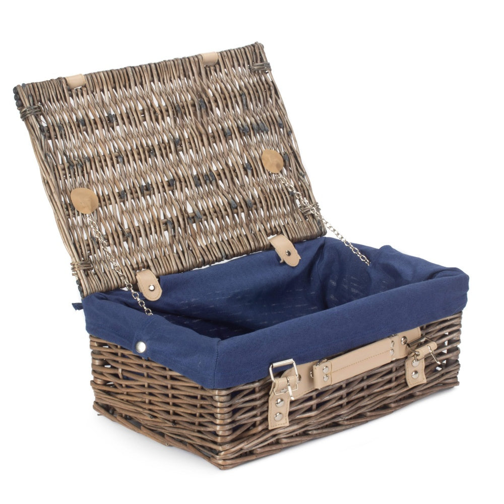 36cm Double Steamed Willow Wicker Picnic Basket