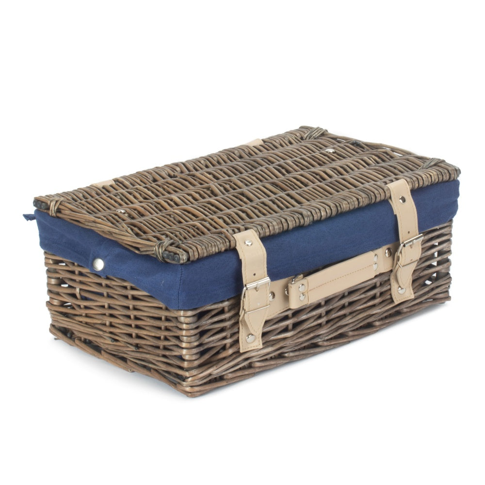 36cm Double Steamed Willow Wicker Picnic Basket