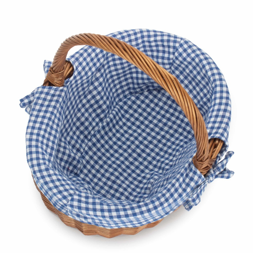 Double Steamed Oval Wicker Shopping Basket