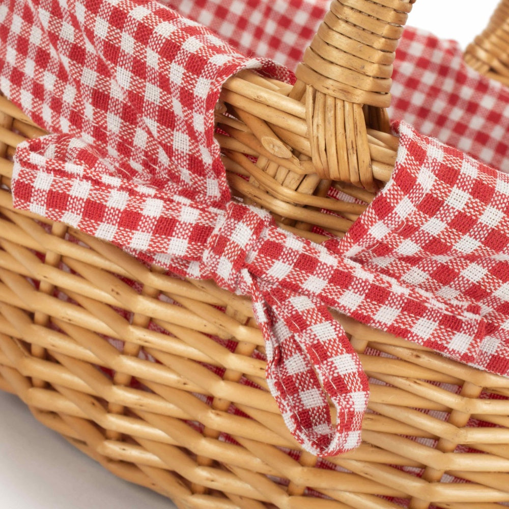 Full Buff Willow Children’s Oval Wicker Shopping Basket with Lining