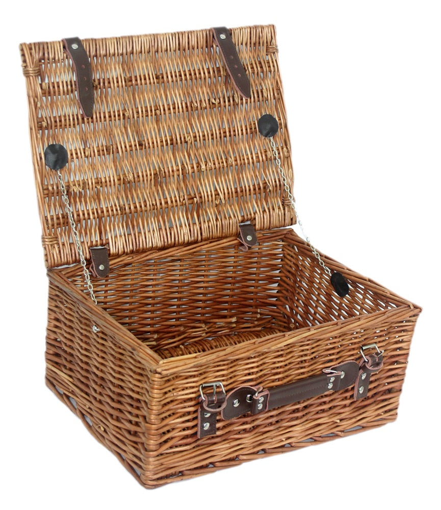 40cm Double Steamed Wicker Picnic Basket