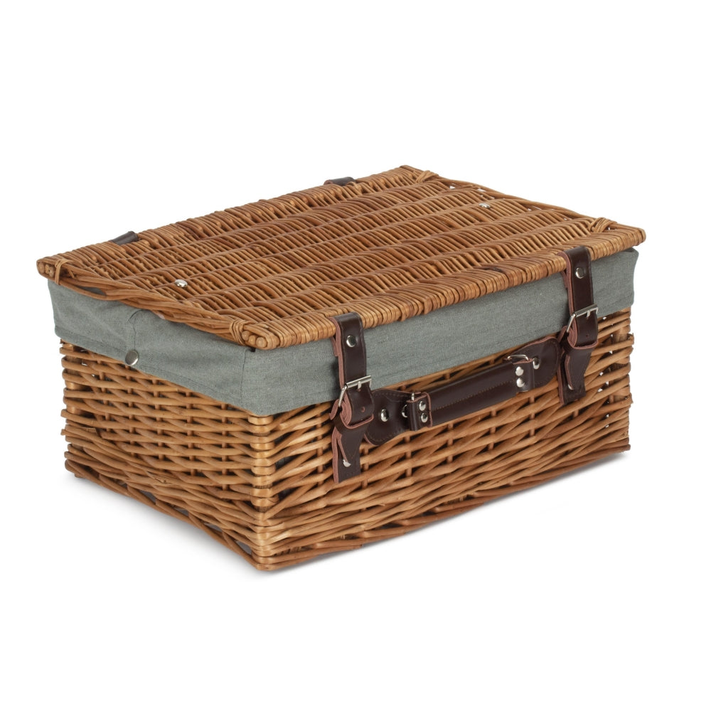 40cm Double Steamed Wicker Picnic Basket