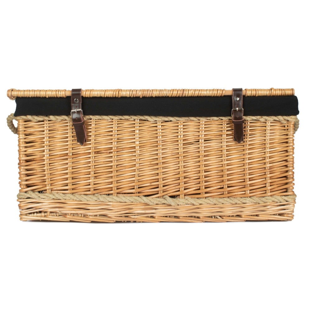 72cm Rope Handled Trunk Wicker Picnic Basket