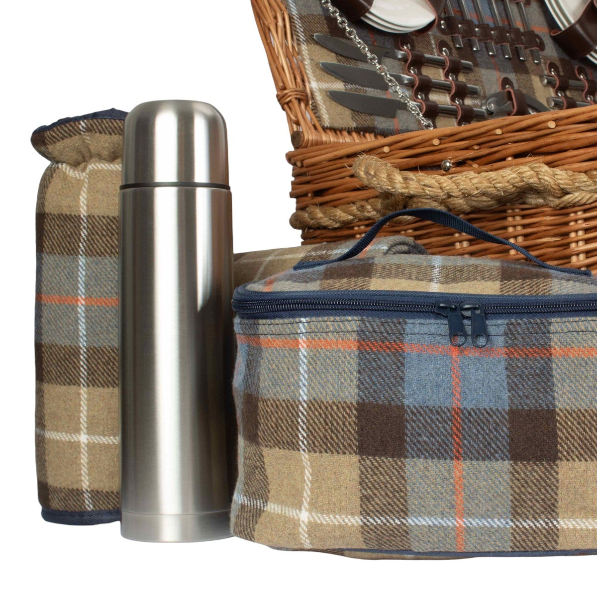 Rope Handled Ravenstor 6 Person Fitted Picnic Basket
