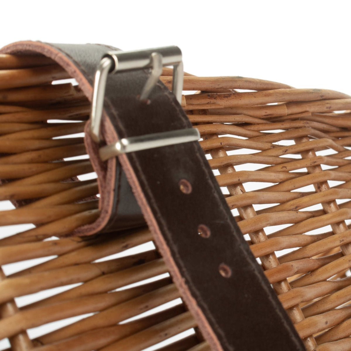 Double Steamed Wicker Front Fixing Bicycle Bike Basket