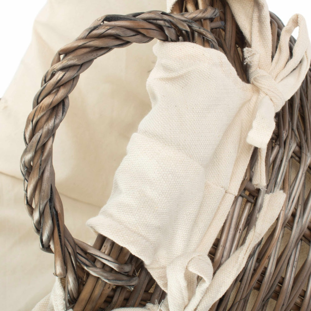 Antique Wash Finish Willow Wash Basket