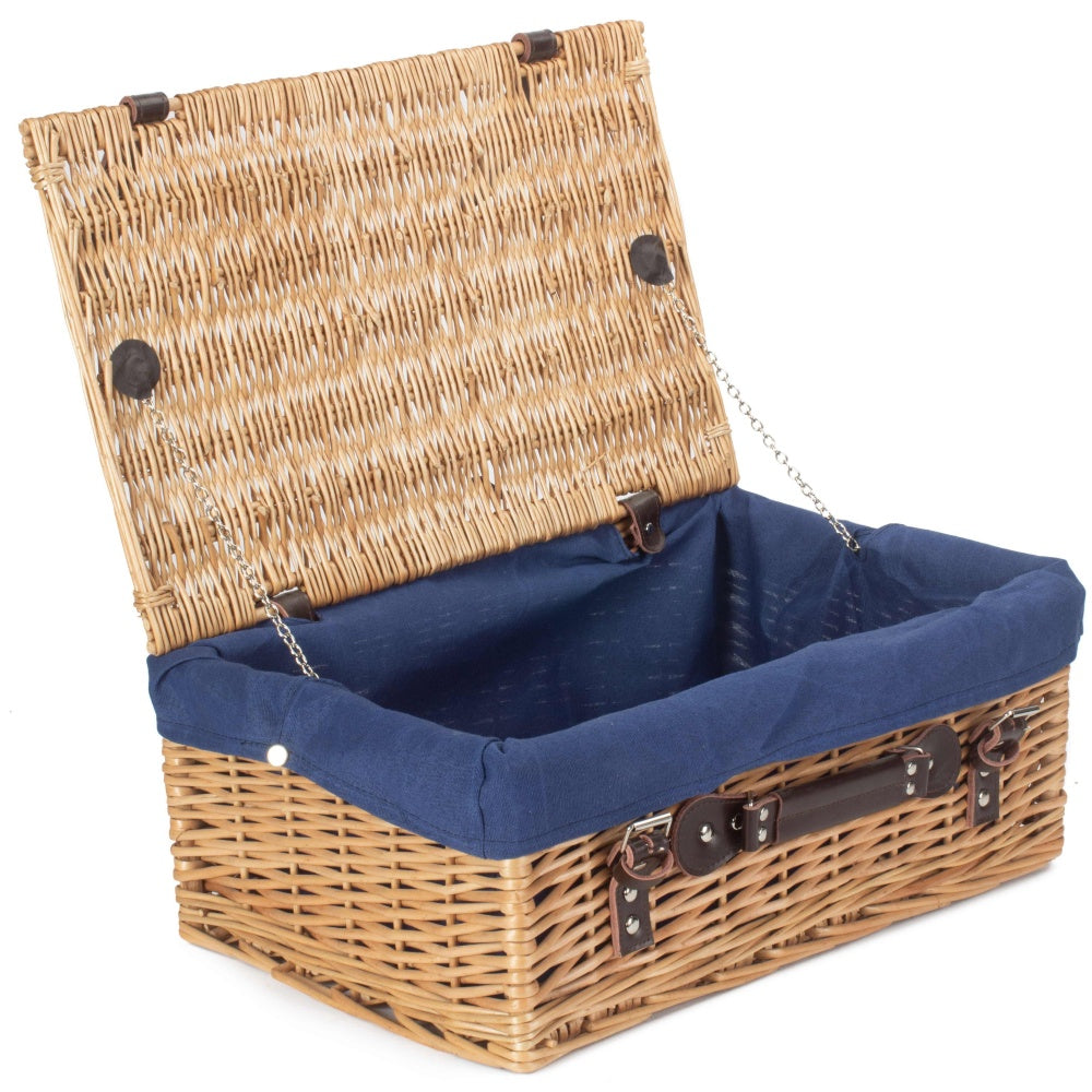 46cm Buff Willow Wicker Picnic Basket