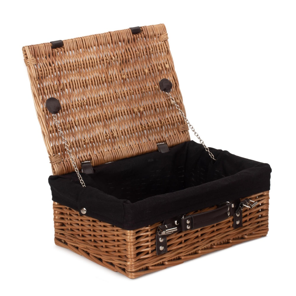 36cm Double Steamed Willow Wicker Picnic Basket