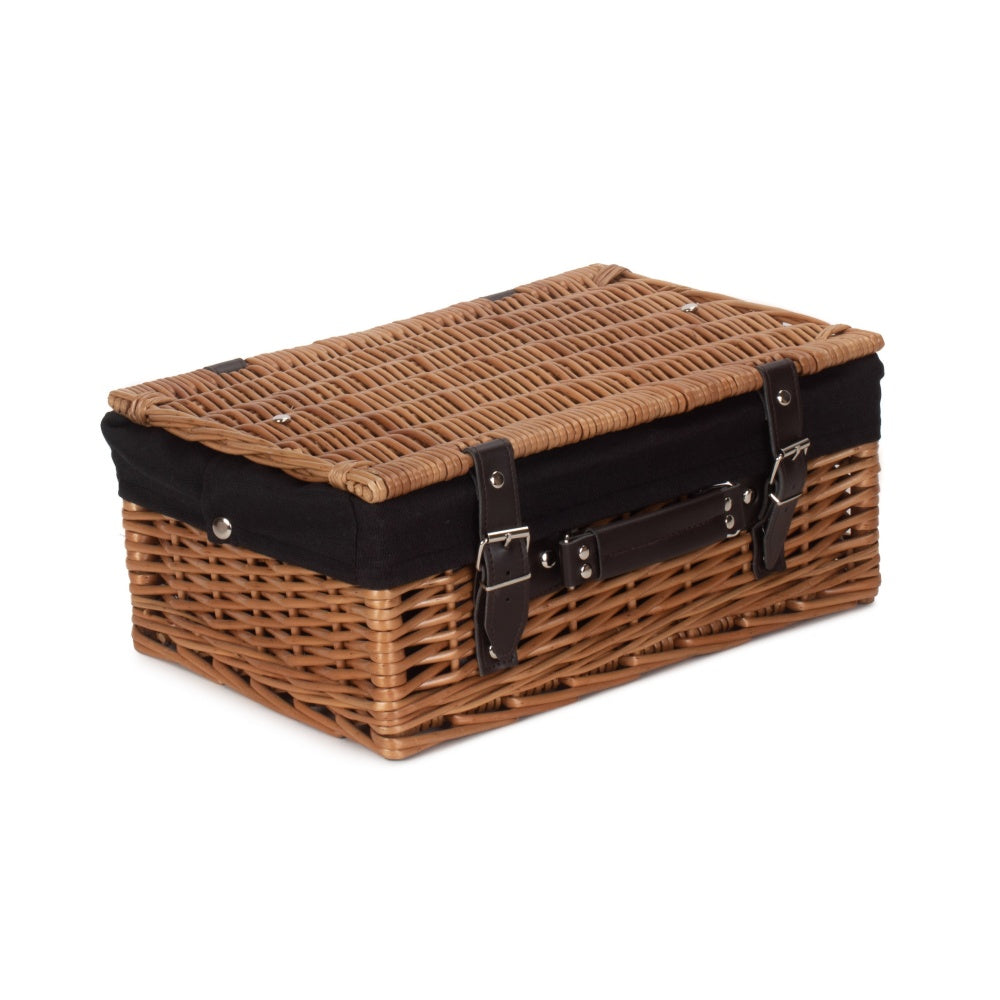 36cm Double Steamed Willow Wicker Picnic Basket