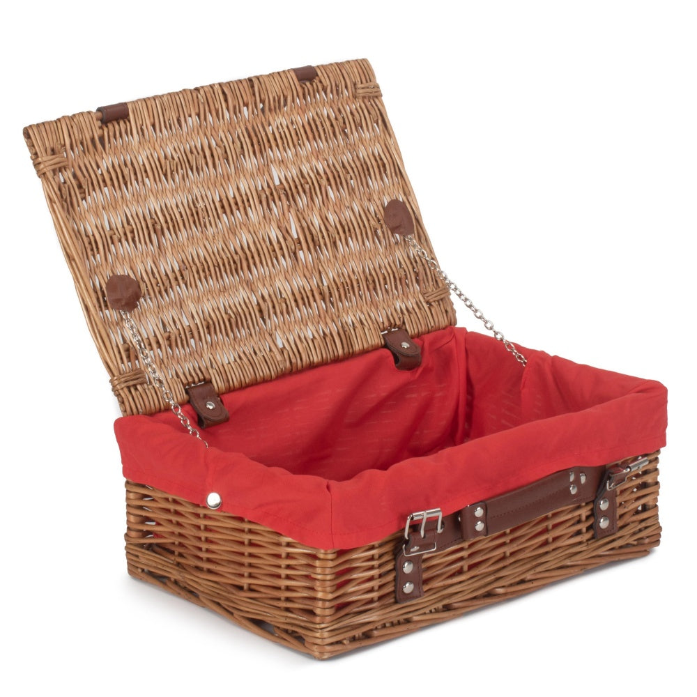 36cm Double Steamed Willow Wicker Picnic Basket