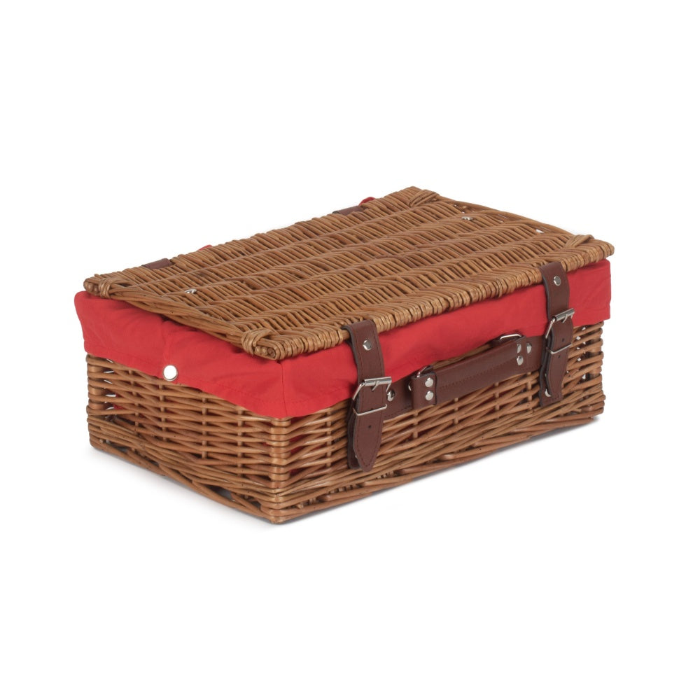 36cm Double Steamed Willow Wicker Picnic Basket