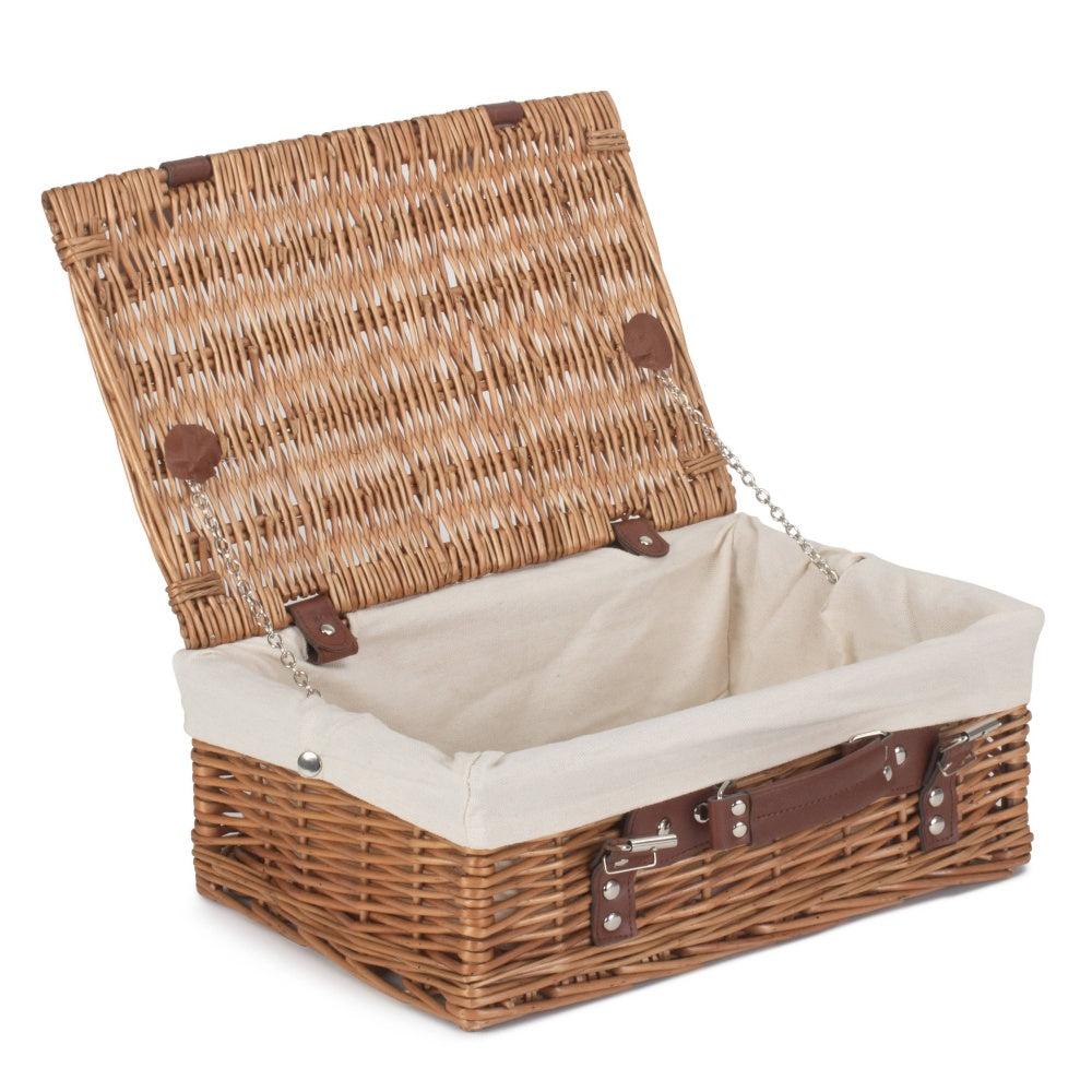 36cm Double Steamed Willow Wicker Picnic Basket