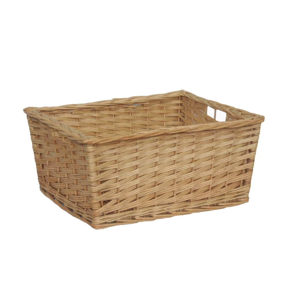 Buff Willow Kitchen Wicker Storage Basket