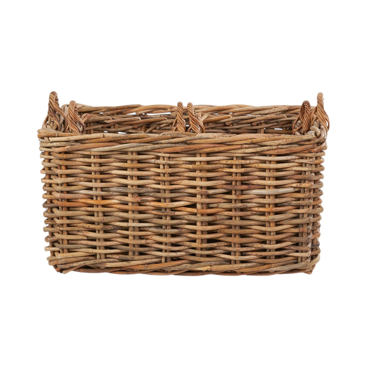 Set of 3 Chunky Natural Rattan Storage Baskets