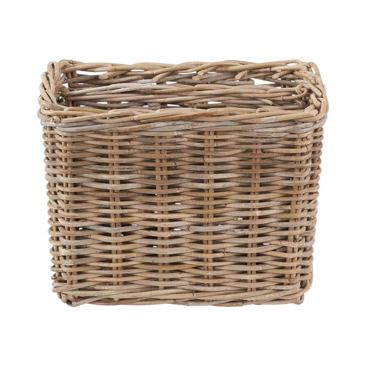 Grey Kubu Rattan Magazine Basket