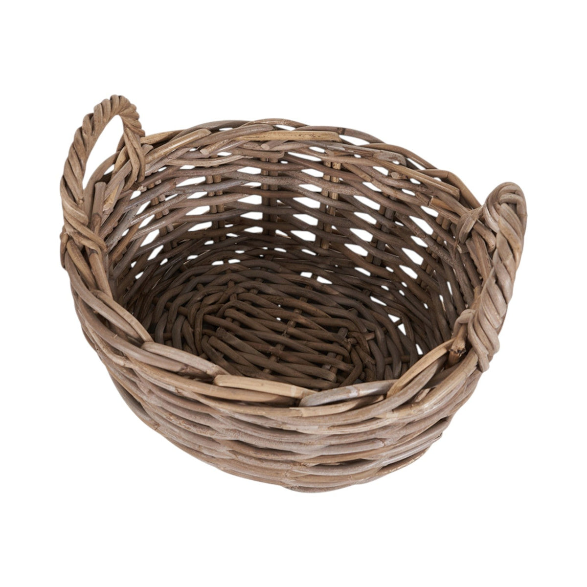 Set of 2 Grey Kubu Oval Baskets