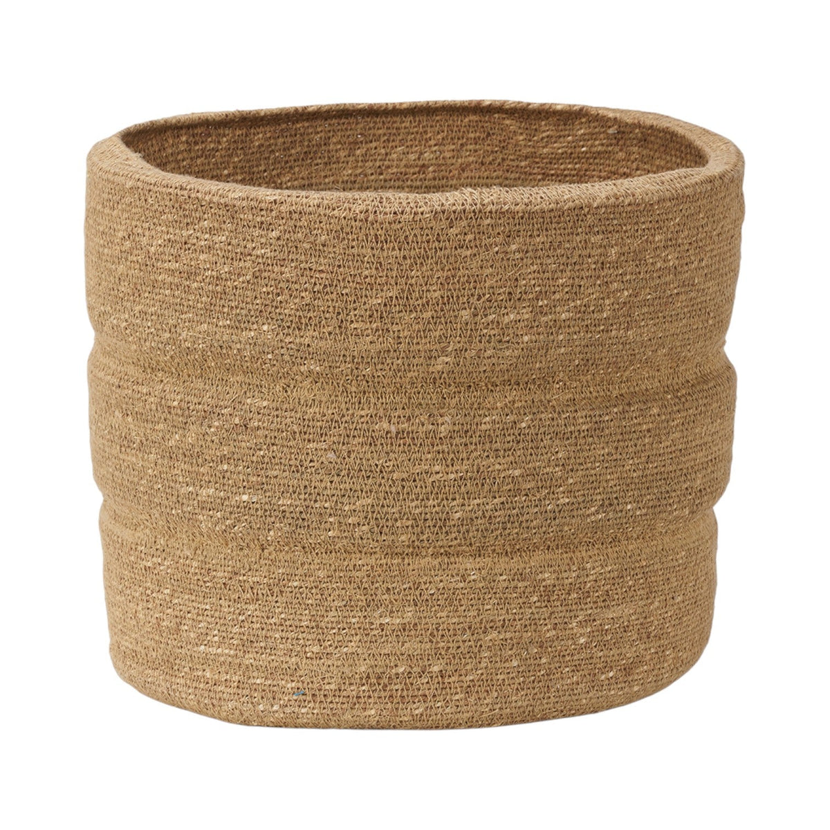 Seagrass Natural Ribbed Basket
