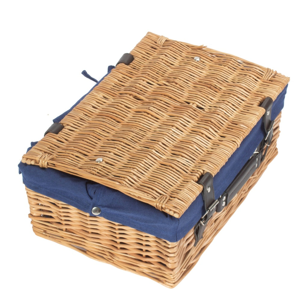36cm Buff Willow Wicker Picnic Basket