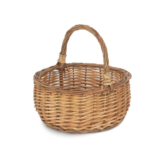 Two Tone Willow Mini Wicker Shopping Basket