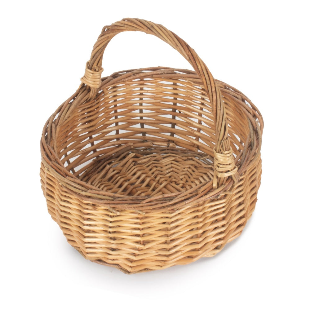 Two Tone Willow Mini Wicker Shopping Basket