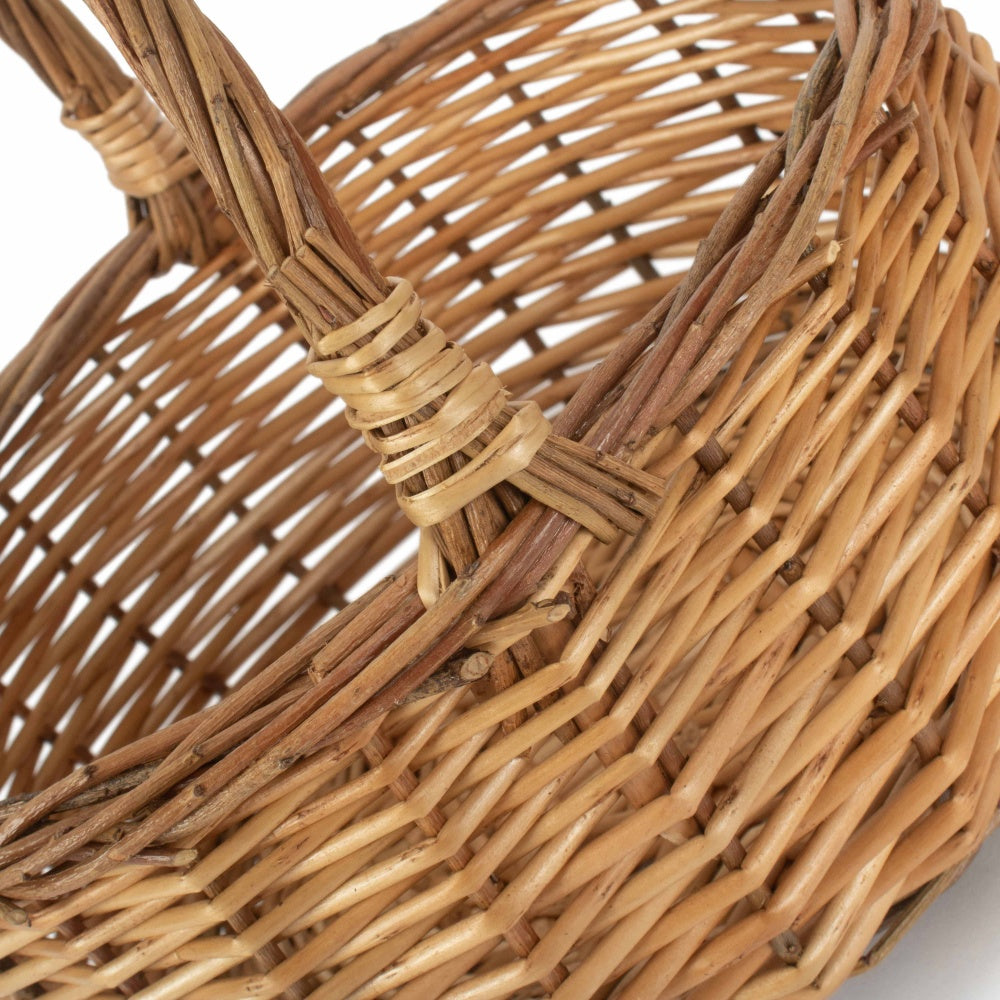 Two Tone Willow Mini Wicker Shopping Basket