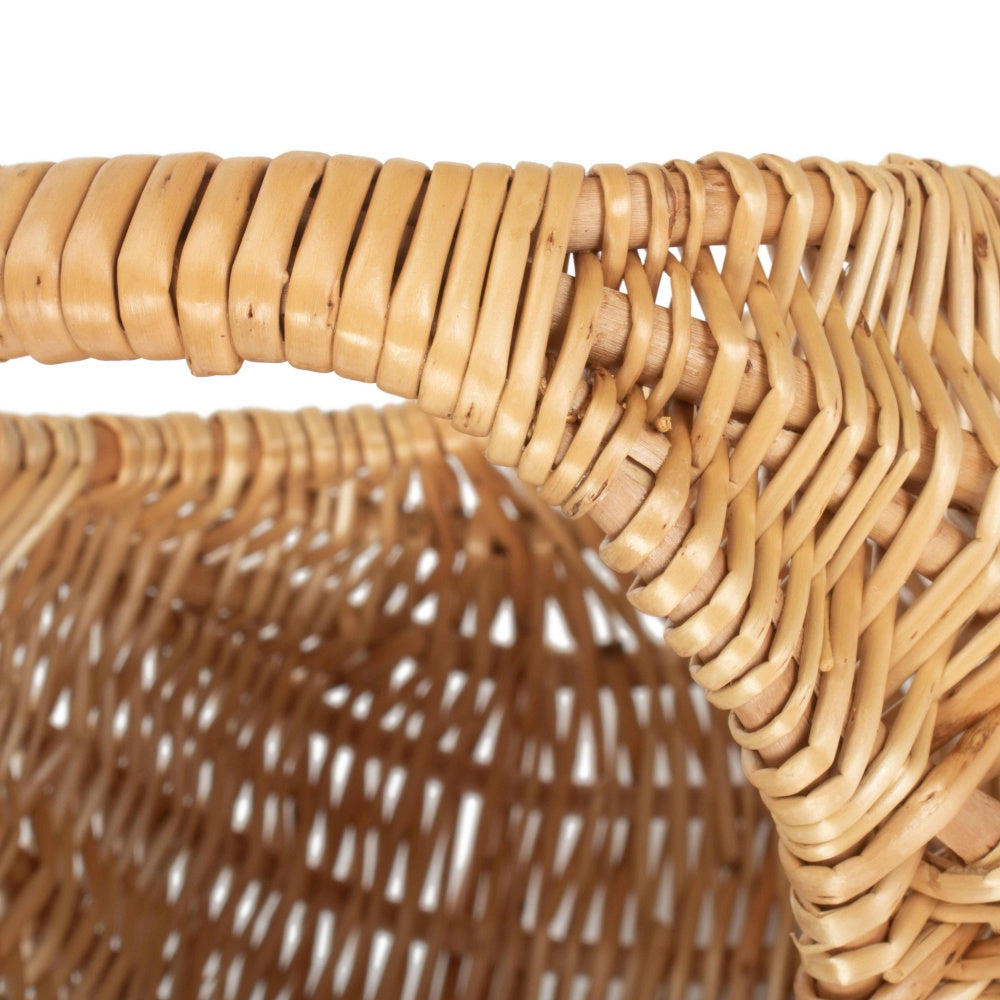 Small Gondola Buff Willow Shopping Basket