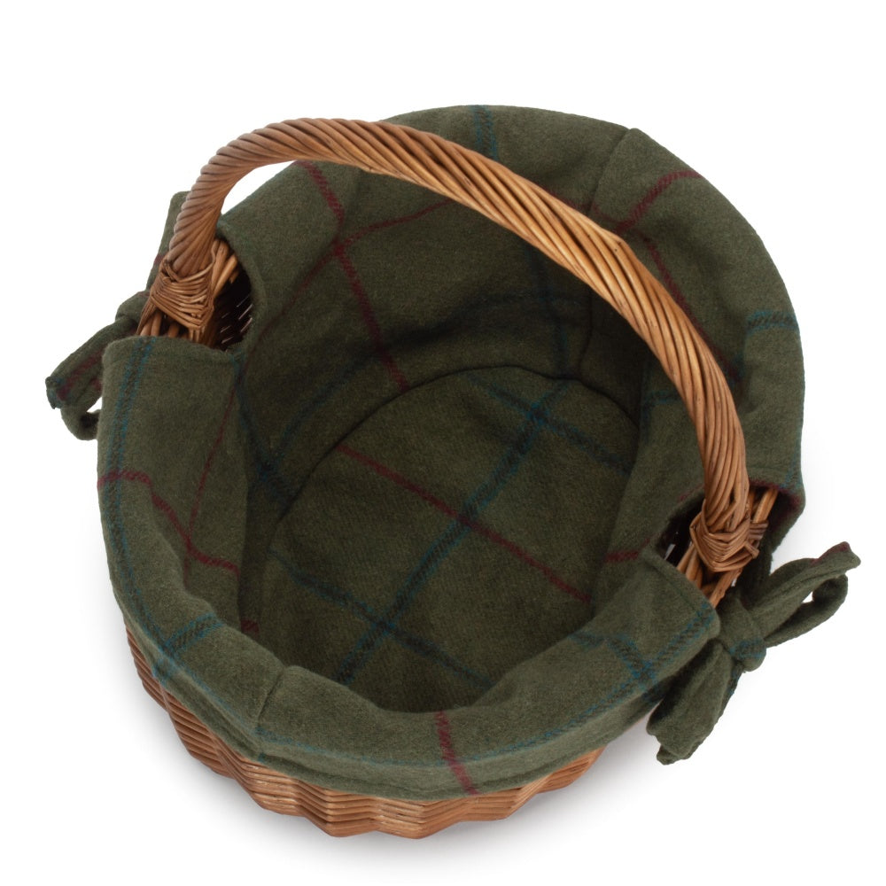 Double Steamed Oval Wicker Shopping Basket
