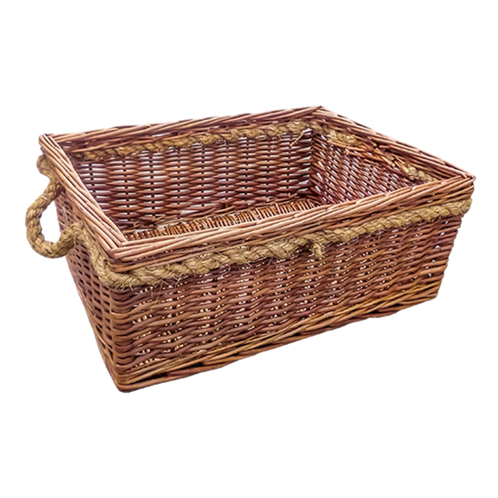 Cheltenham Rope Handle Wicker Storage Basket