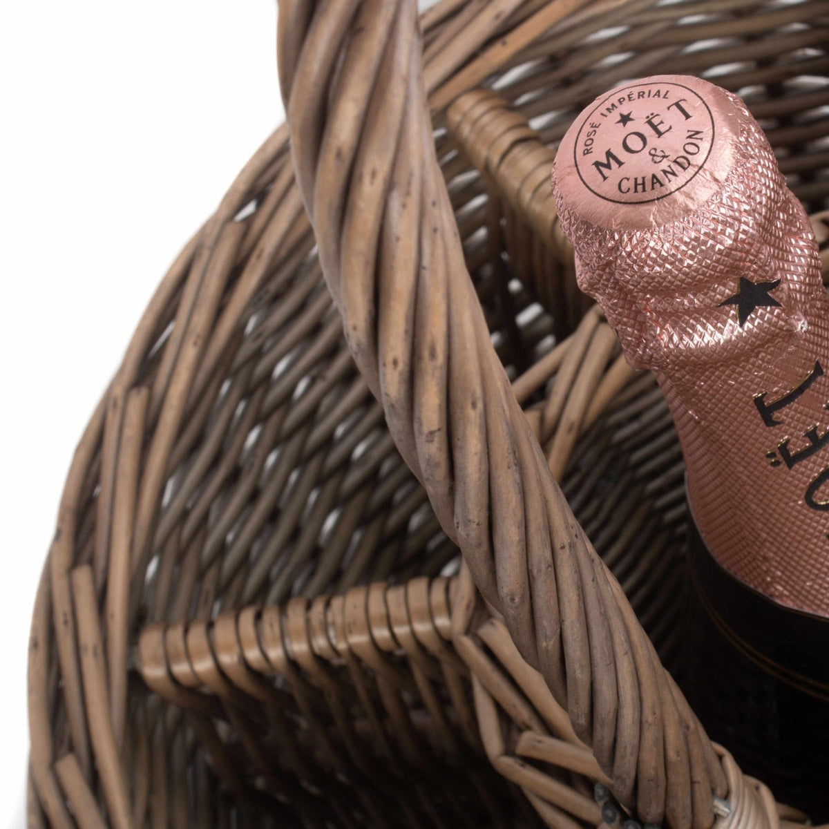Special Event Wicker Drinks Basket with Glasses