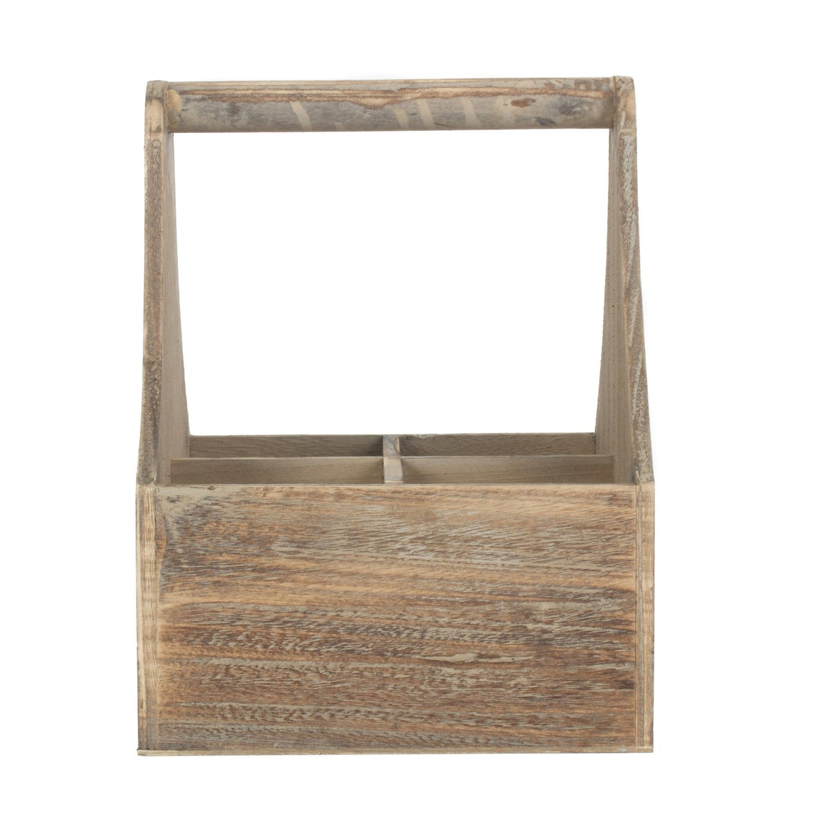 Oak Effect Wooden Bottle Carrier