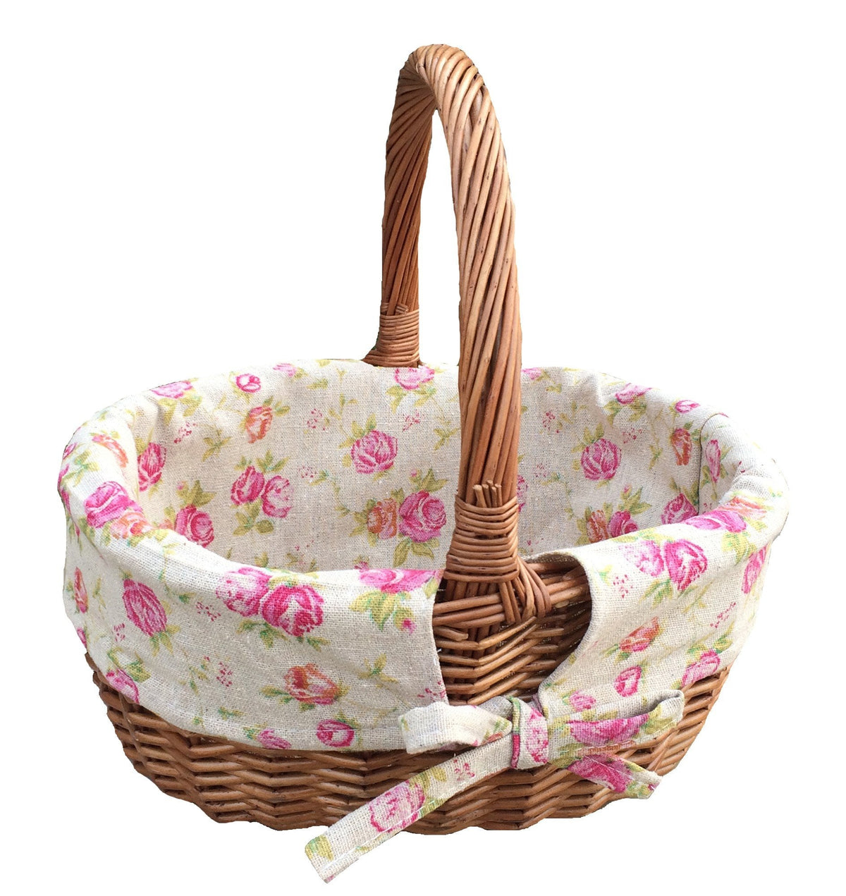 Double Steamed Oval Wicker Shopping Basket