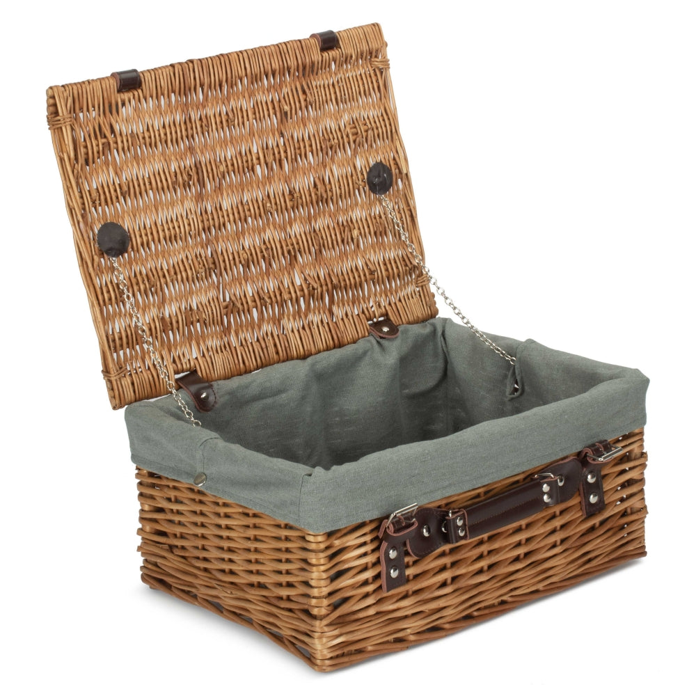 40cm Double Steamed Wicker Picnic Basket