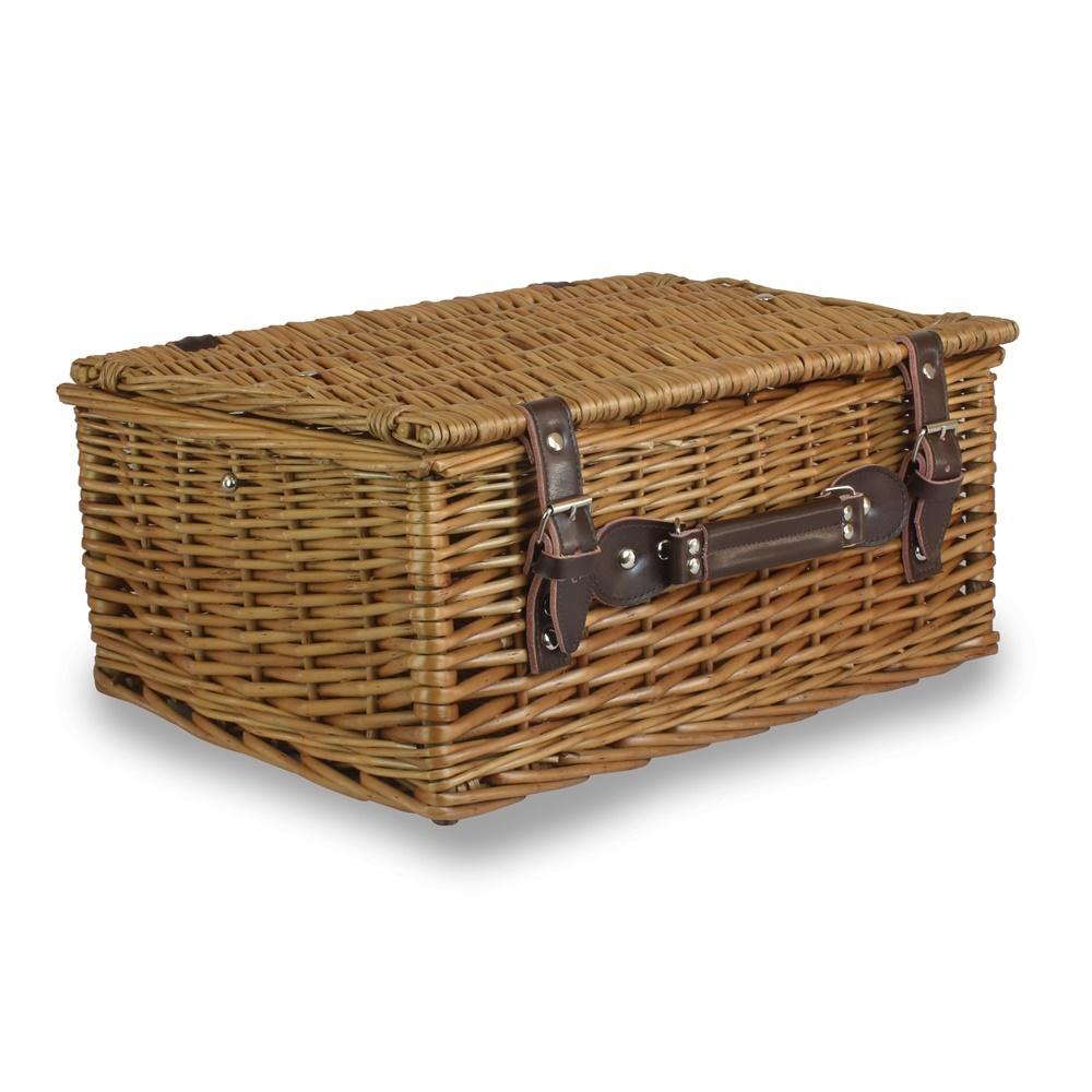 36cm Double Steamed Willow Wicker Picnic Basket