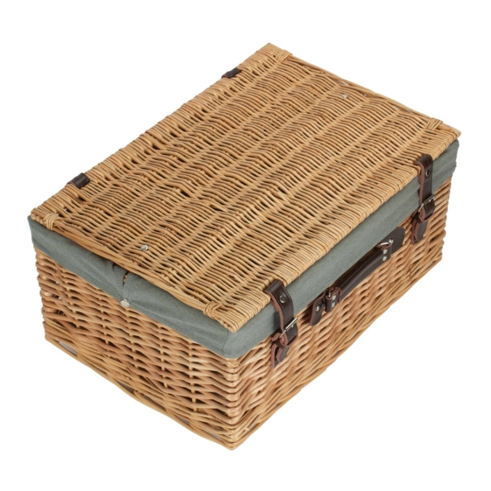 51cm Buff Willow Wicker Picnic Basket