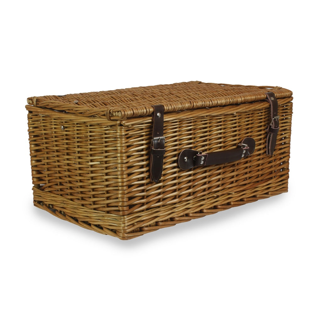 51cm Double Steamed Willow Wicker Picnic Basket