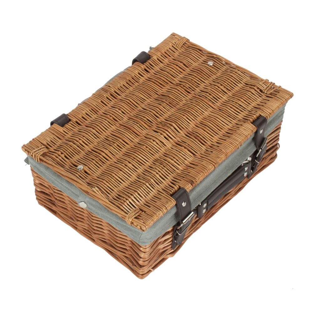 36cm Double Steamed Willow Wicker Picnic Basket