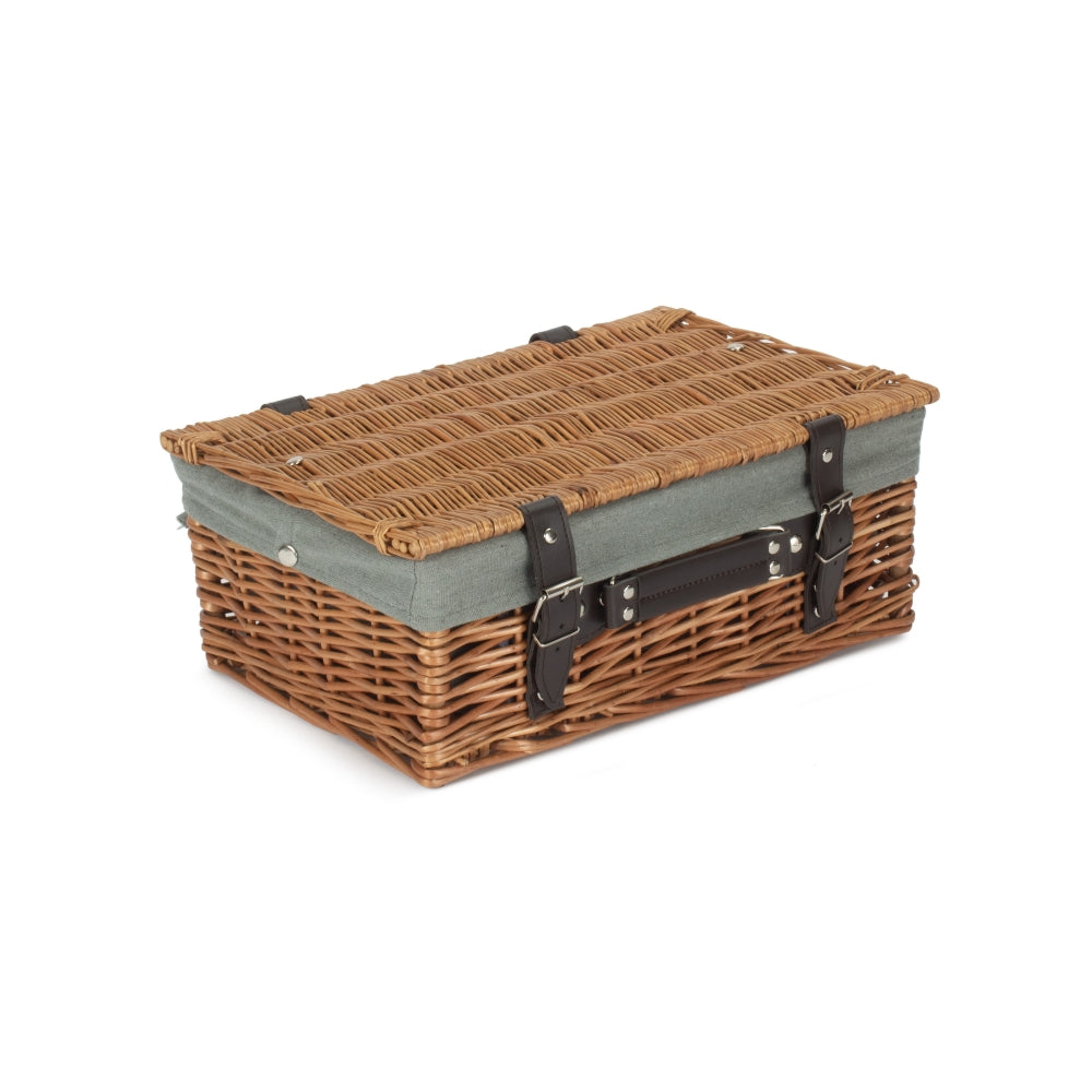 36cm Double Steamed Willow Wicker Picnic Basket