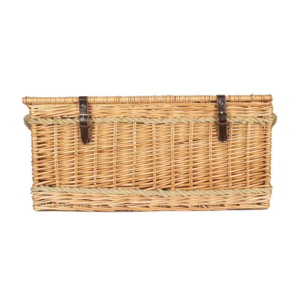 72cm Rope Handled Trunk Wicker Picnic Basket
