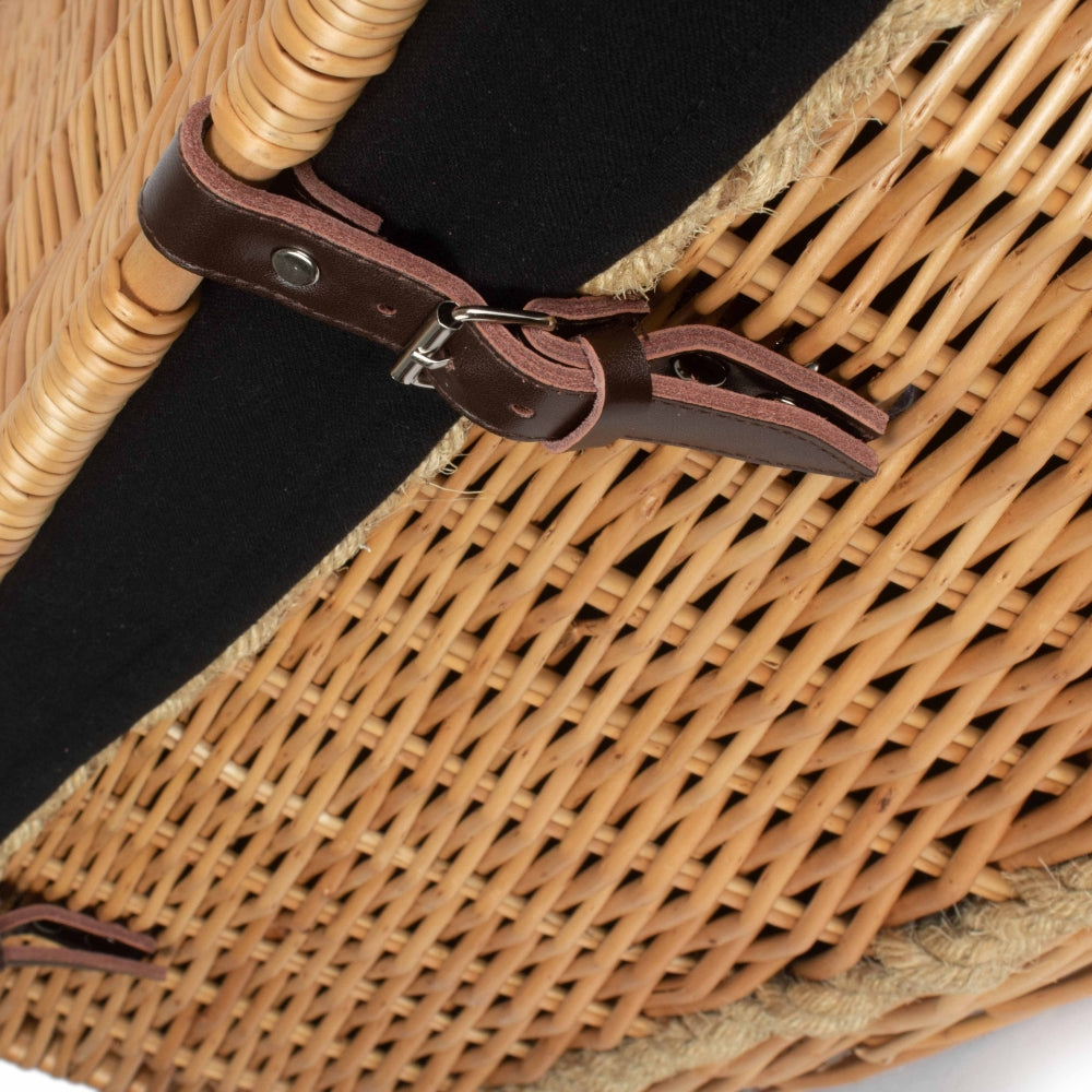 72cm Rope Handled Trunk Wicker Picnic Basket