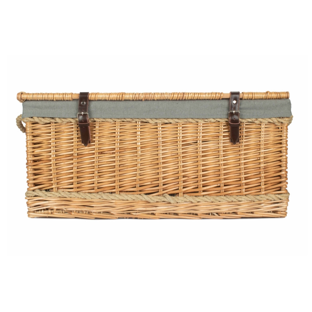 72cm Rope Handled Trunk Wicker Picnic Basket