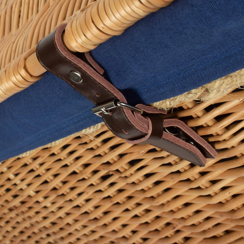 72cm Rope Handled Trunk Wicker Picnic Basket
