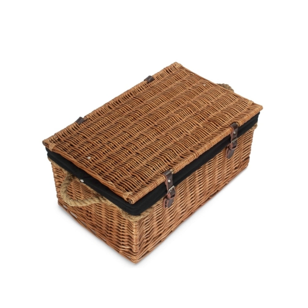 61cm Double Steamed Rope Handled Trunk with White Lining