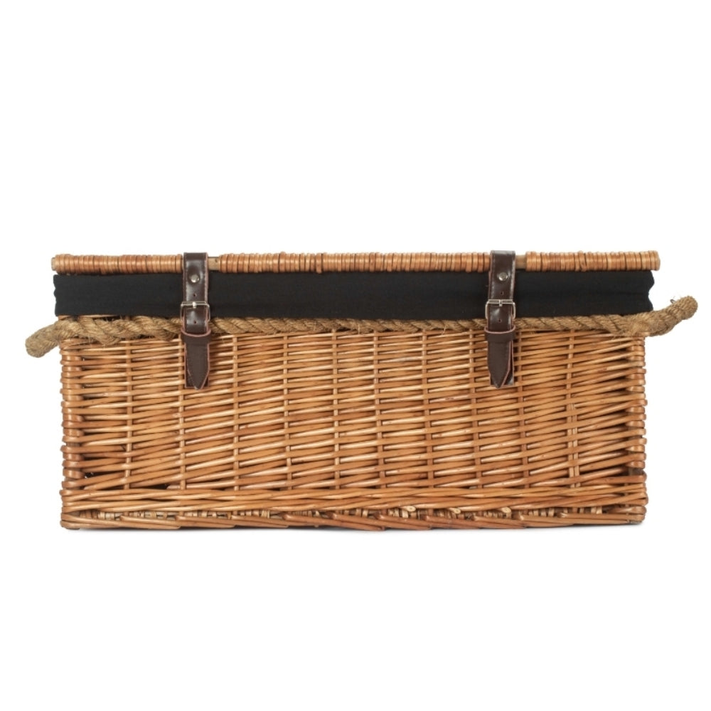 61cm Double Steamed Rope Handled Trunk with White Lining