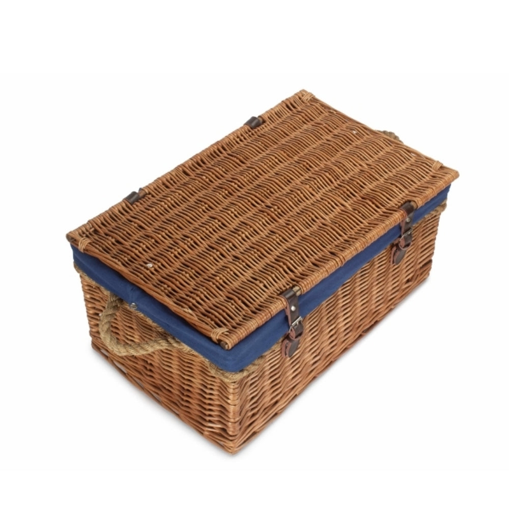 61cm Double Steamed Rope Handled Trunk with White Lining