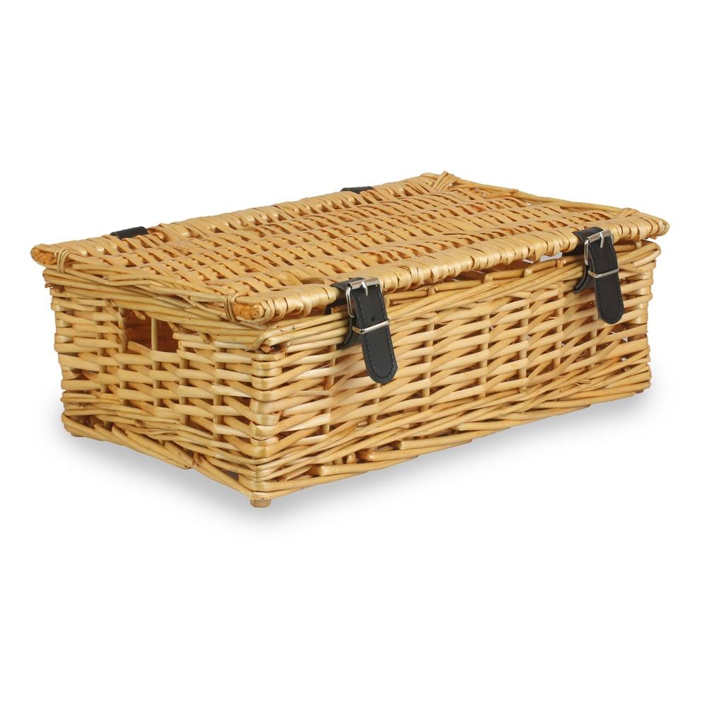 40cm Split Willow Wicker Rectangular Gift Basket