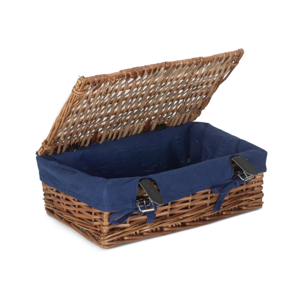 40cm Split Willow Wicker Rectangular Gift Basket