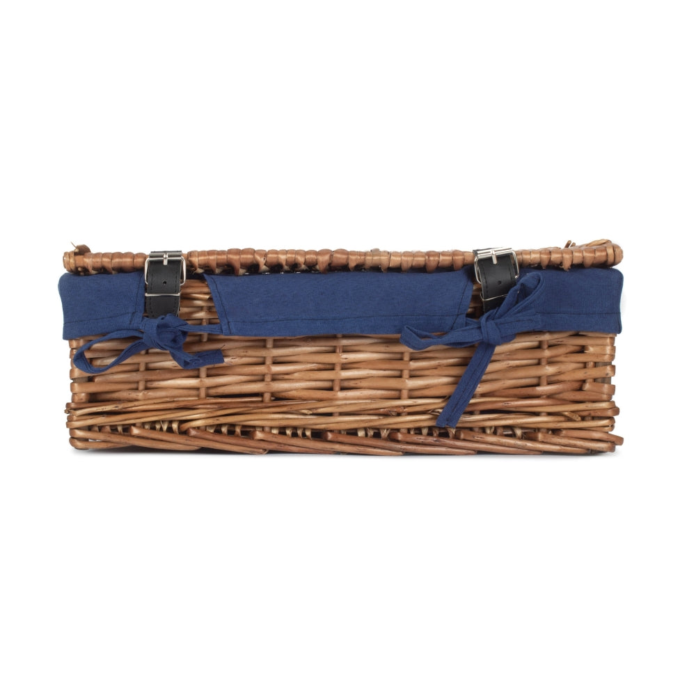40cm Split Willow Wicker Rectangular Gift Basket