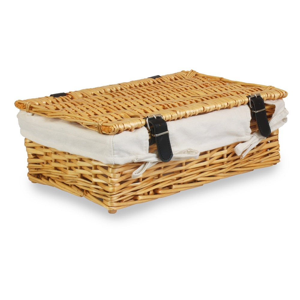 40cm Split Willow Wicker Rectangular Gift Basket