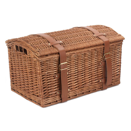Light Steamed Domed Wicker Storage Basket