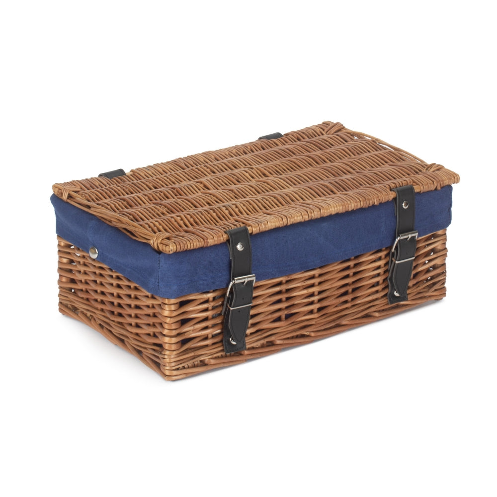 35cm Double Steamed Willow Wicker Picnic Basket